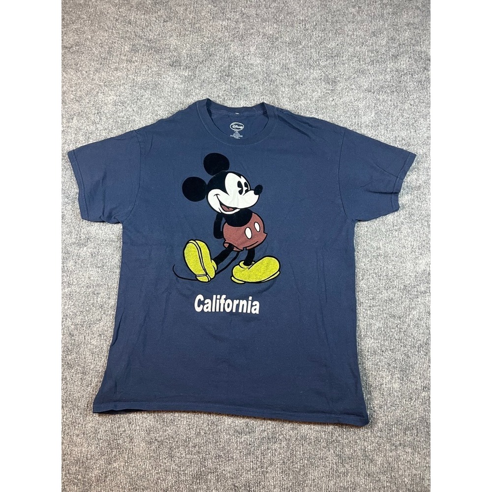Modern Disney Mickey Mouse Blue California T Shirt Size Large